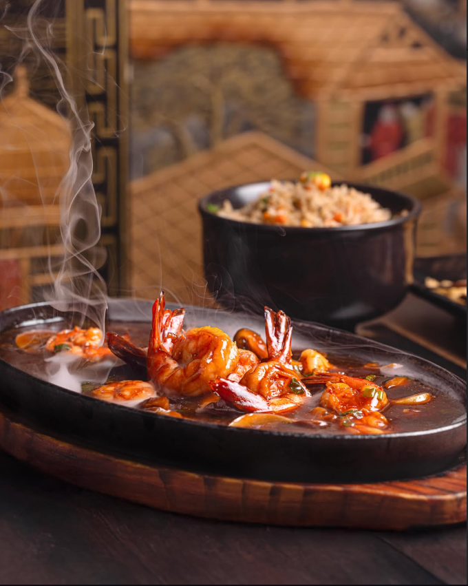 Sizzling Shrimp Ginger Onion
